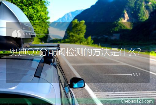 奥迪Q7分配阀检测的方法是什么？