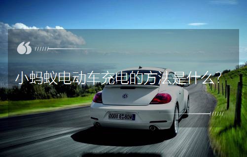 小蚂蚁电动车充电的方法是什么？