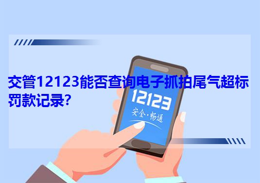 交管12123能否查询电子抓拍尾气超标罚款记录?
