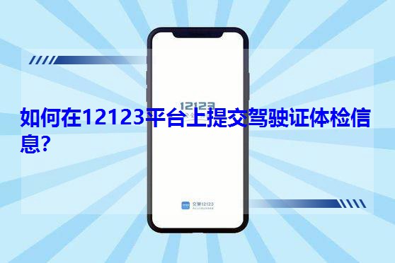 12123ƽ̨ύʻ֤Ϣ